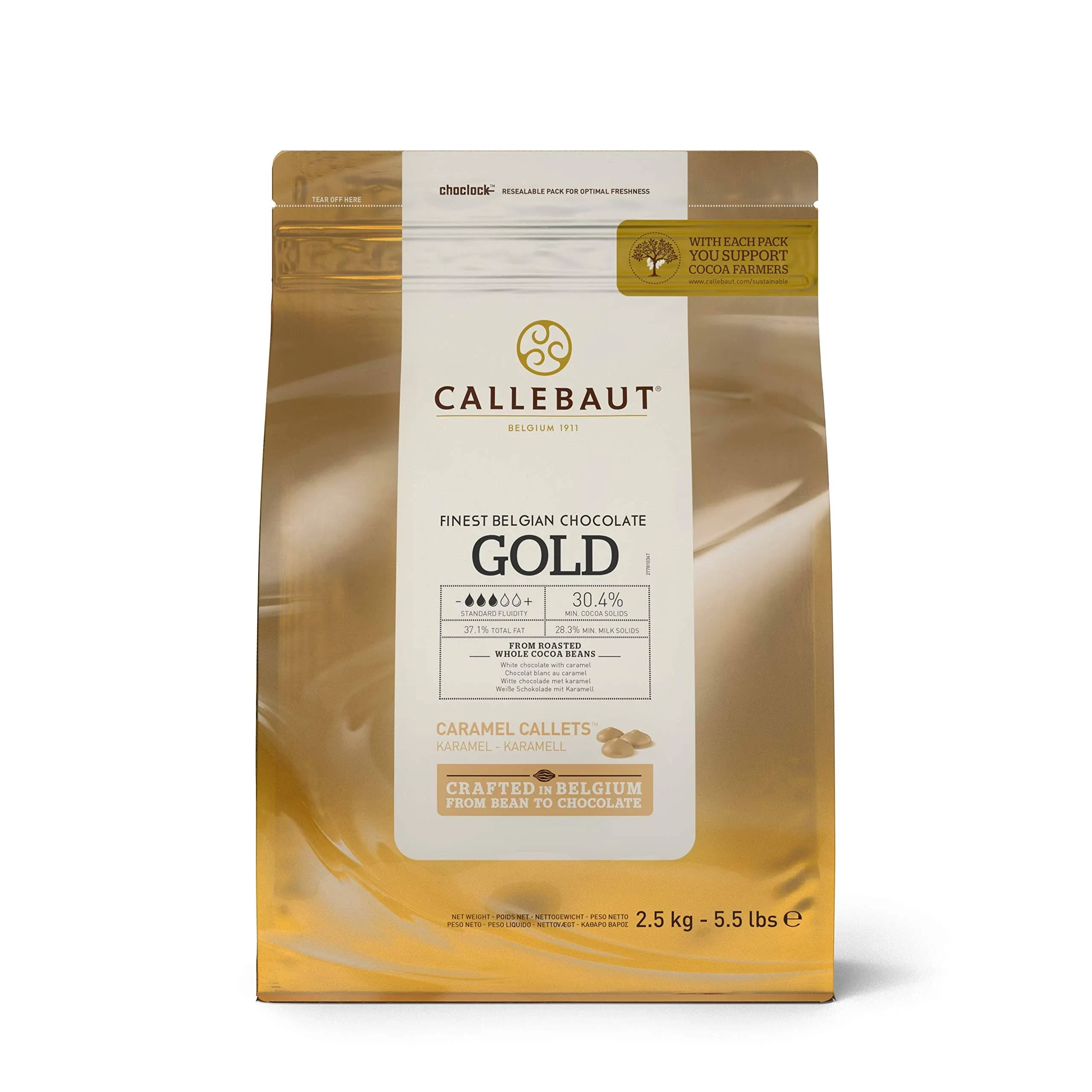 Callebaut Gold Chocolate Callets