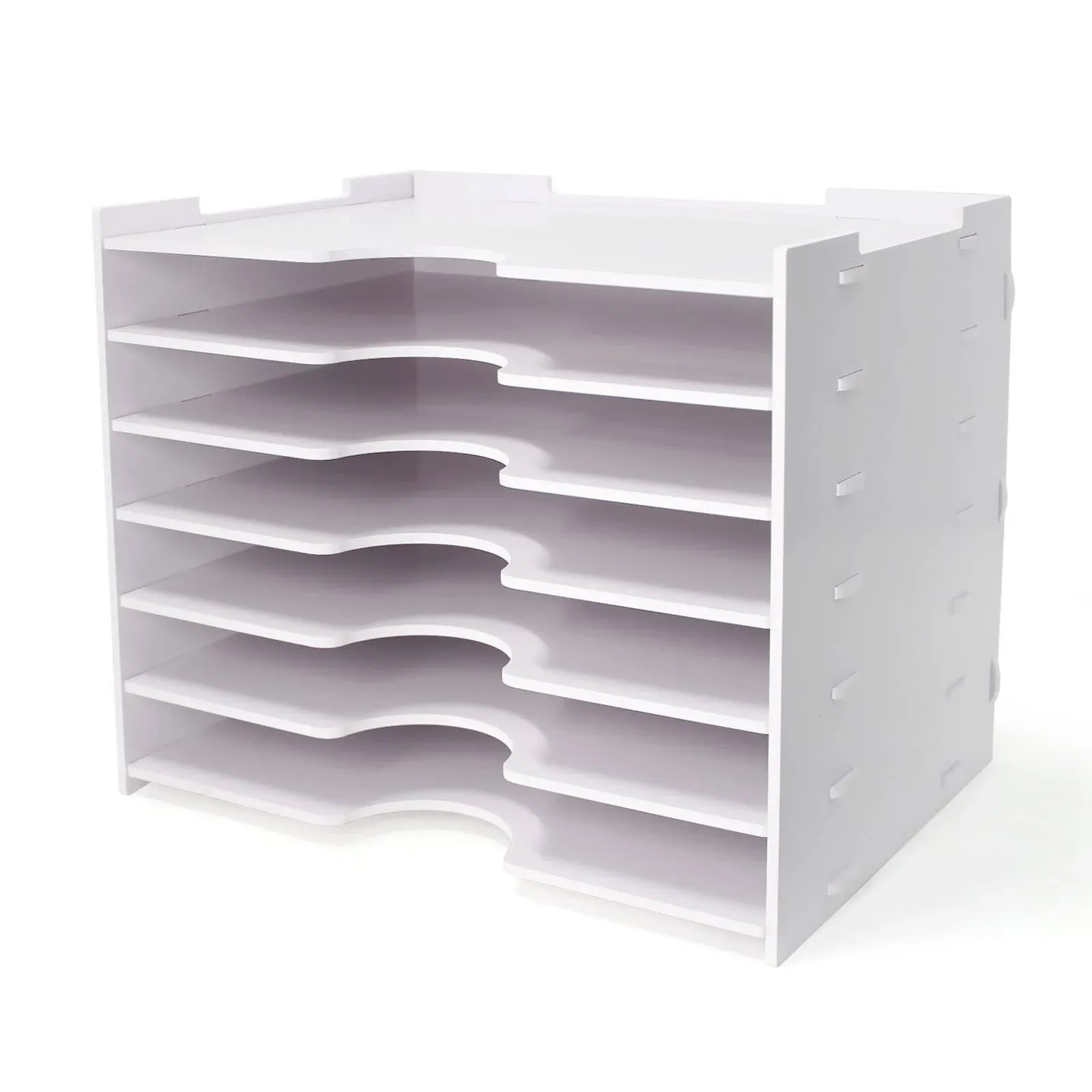 SONGWAY File Organizer for Desk - 7 Tier Wide Document Holder, Letter Mail Tray ...