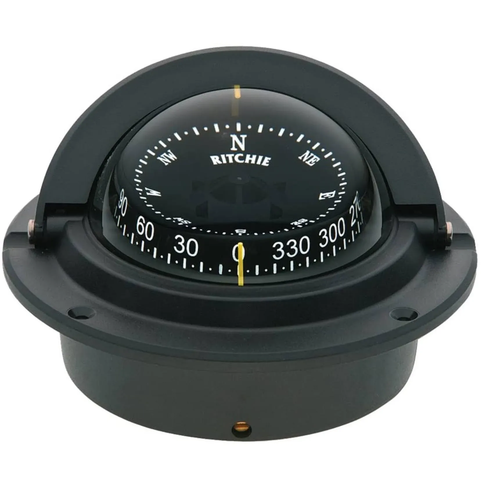 Ritchie F-83 Voyager Compass Flush Mount Black 3&#034;