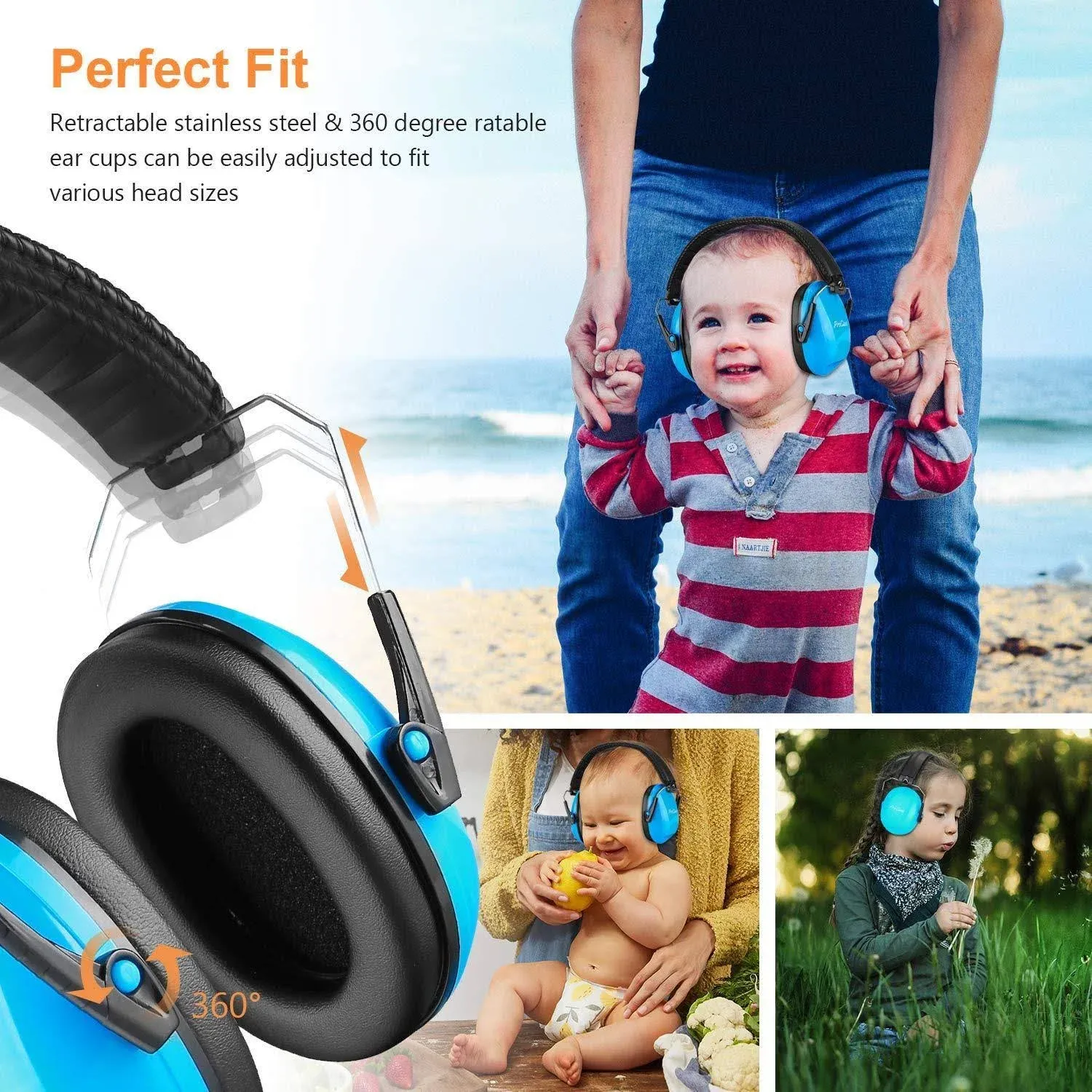 ProCase Kids Noise Cancelling Safety Ear Muffs Headphone, Hearing Protection ...