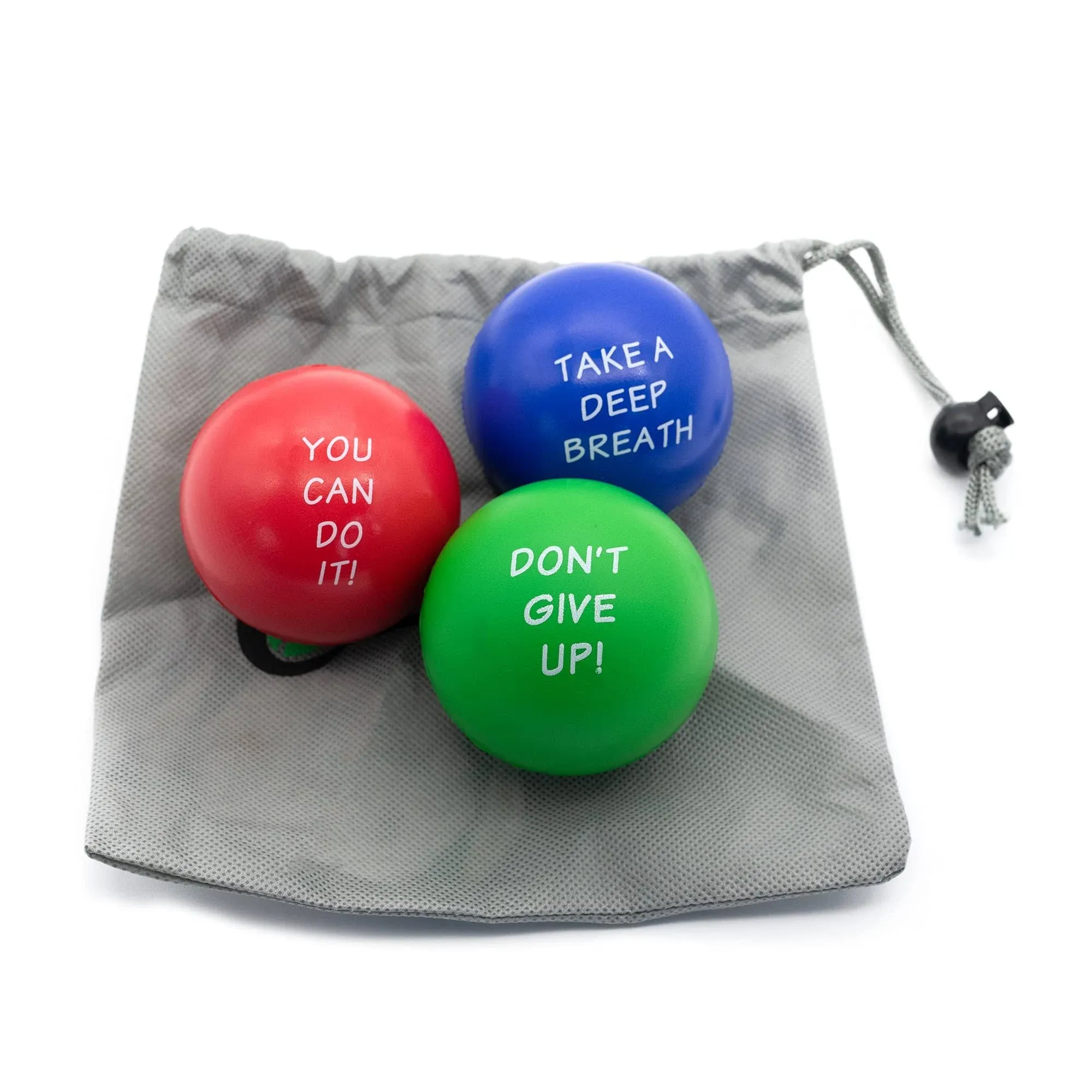 Elibia Set of 3 Motivational Stress Balls for Adults and Kids - Hand Exercise ...