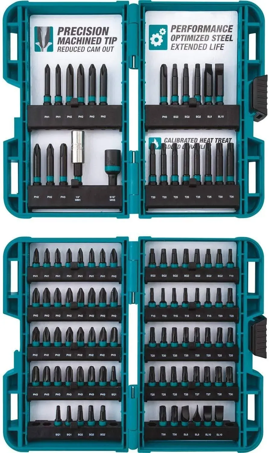 Makita ImpactX 100-Piece Driver Bit Set