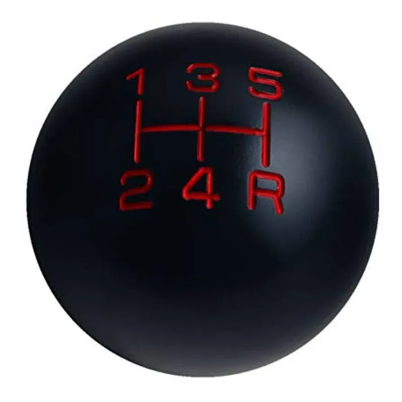 DEWHEL Sphere Shift Knob 5 Speed Velocity Short Throw Shifter 200 Gram Weighted Aluminum M12x1.25 M10x1.5 M10x1.25 M8x1.25 Black