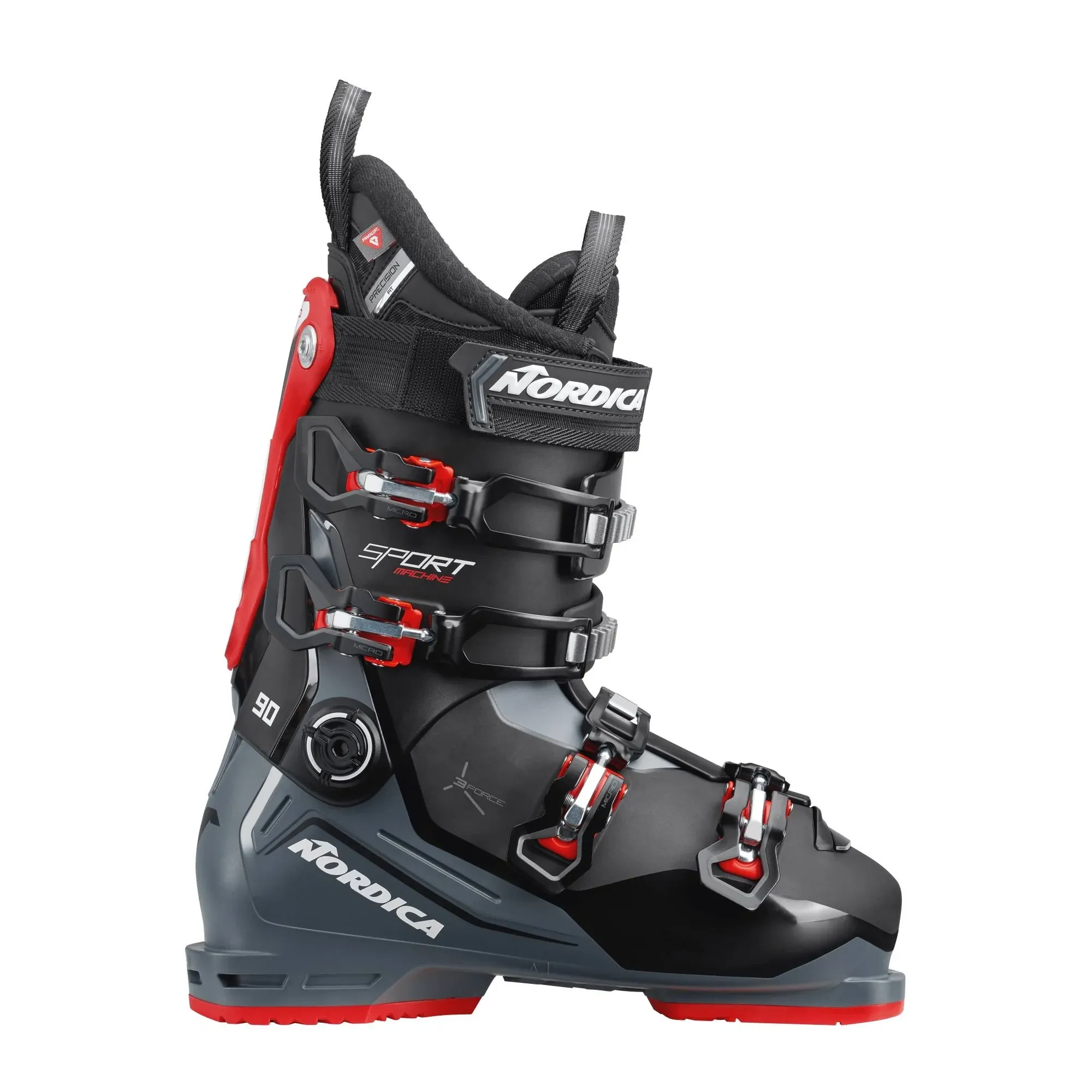 Nordica Sportmachine 3 90 Men&#039;s Ski Boots, Black/Anthraci<wbr/>te/Red, M29.5