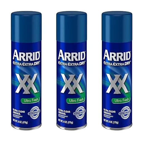 Arrid XX Anti-Perspirant Deodorant Spray, Morning Clean 6 oz (Pack of 2)