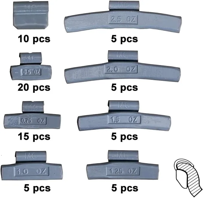 Harzole MC-M70 MC style Lead Free Wheel Weight Kit 70pcs