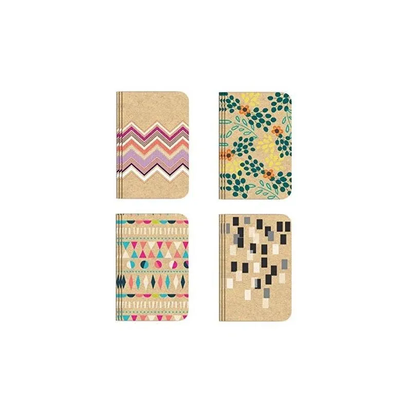 Pocket Notebook Set (12 NotebooksTotal<wbr/>) 3.25&#034; x 5.25&#034; Lined Pages, Stitched...