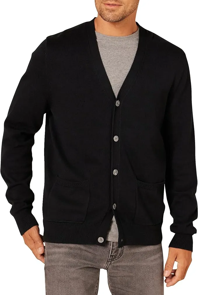 Amazon Essentials Men's Cotton Cardigan Sweater