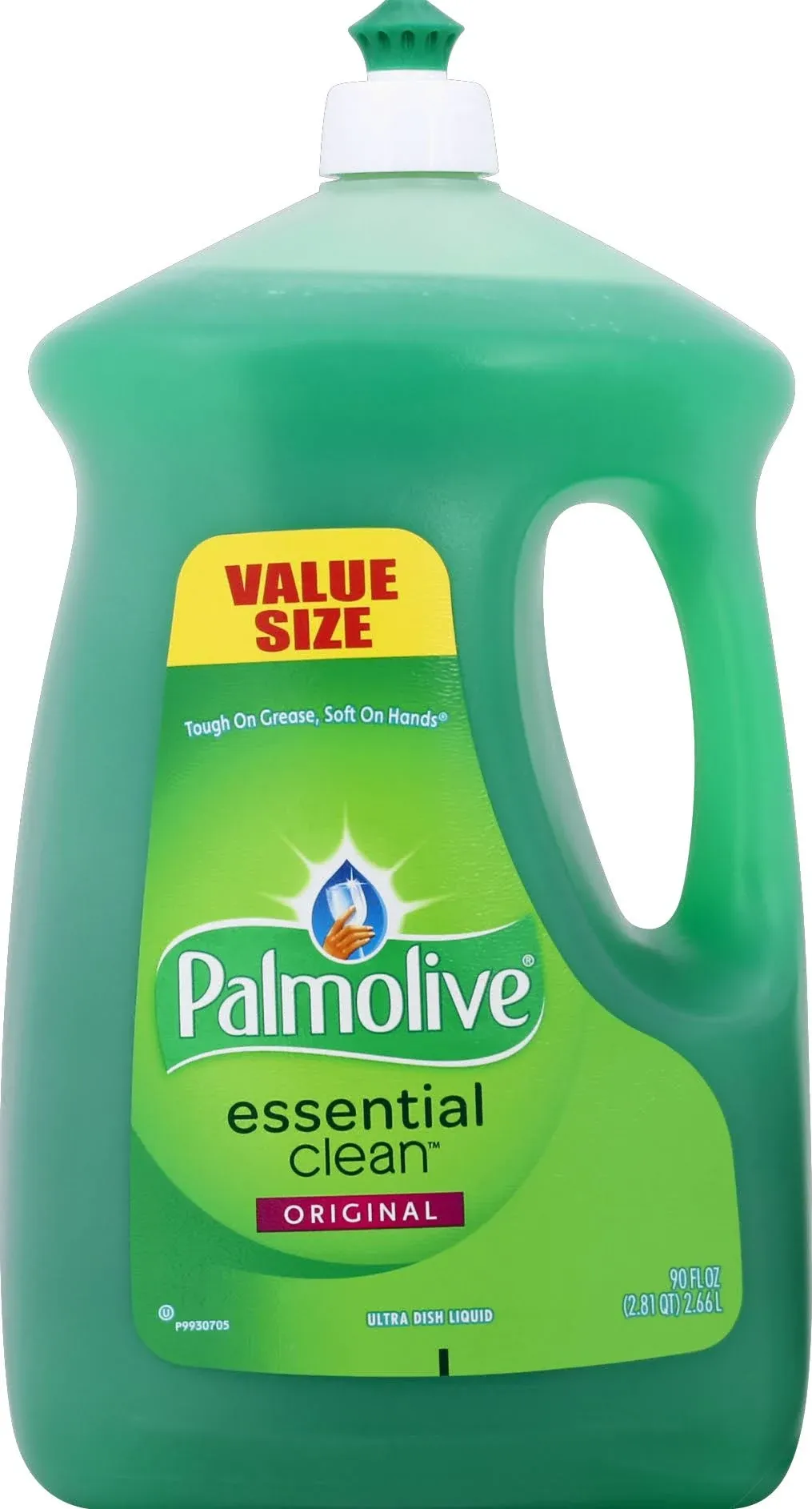 Palmolive Dishwashing Liquid, Original Scent, Green, 90oz Bottle, 4/Carton