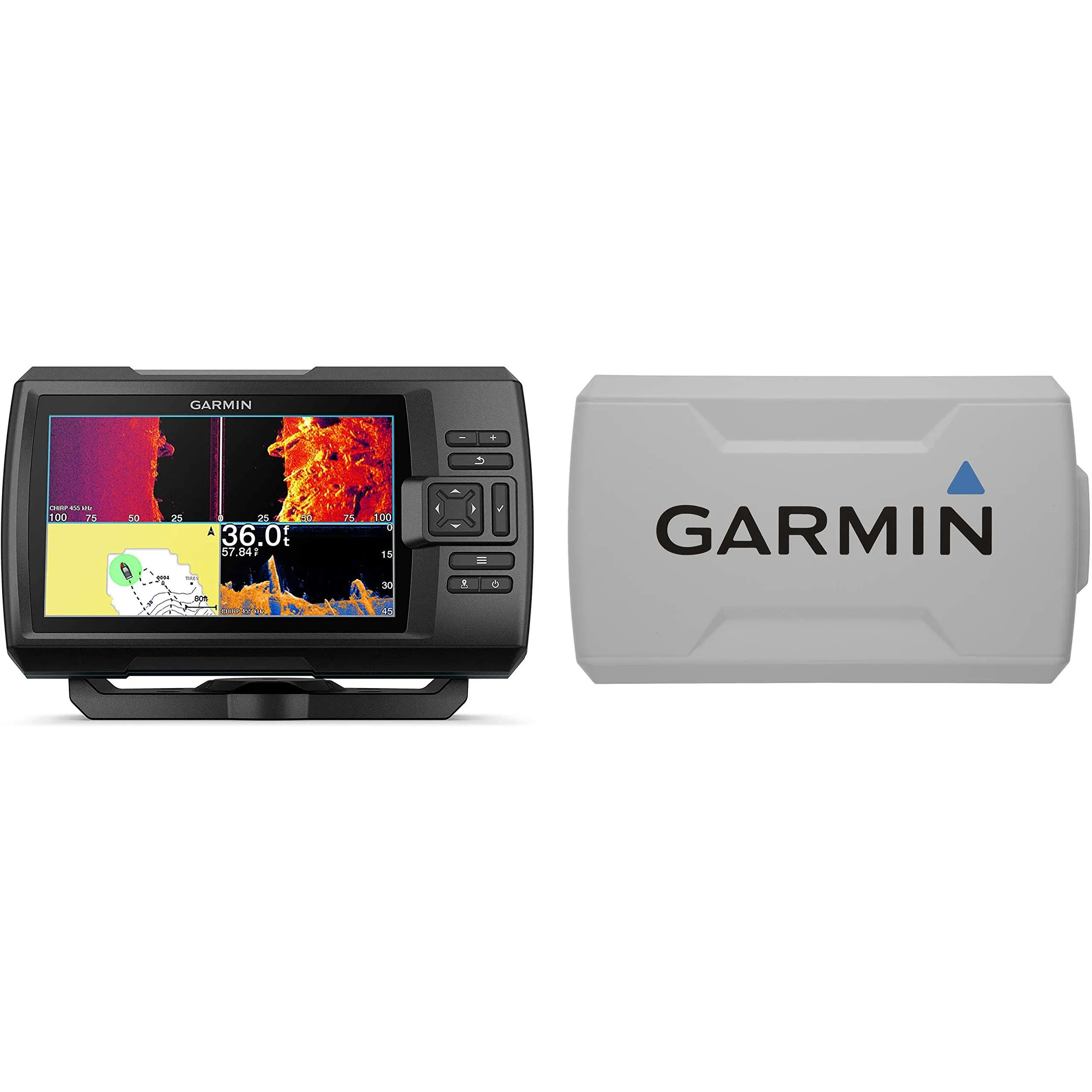 Garmin Striker Vivid 7cv, fácil de Usar, 17,78 cm y transductor de Sonar, paletas ...