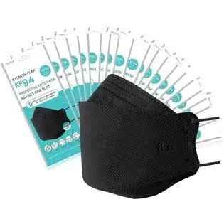 Generic [40Packs] KF94 - Face Protective Mask for Adult (Black) [Made in Korea ...