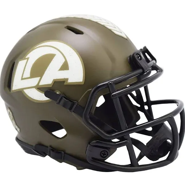 Riddell Los Angeles Rams 2022 Salute to Service Speed Mini Helmet