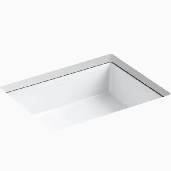 Kohler 2882-0 Verticyl Rectangle Undermount Bathroom Sink - White