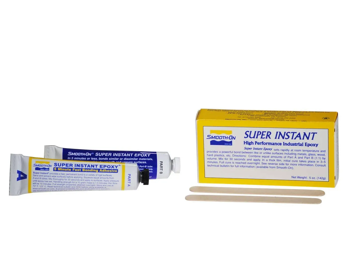 Smooth-On Super Instant Epoxy Adhesive - 5 oz. Tube Set