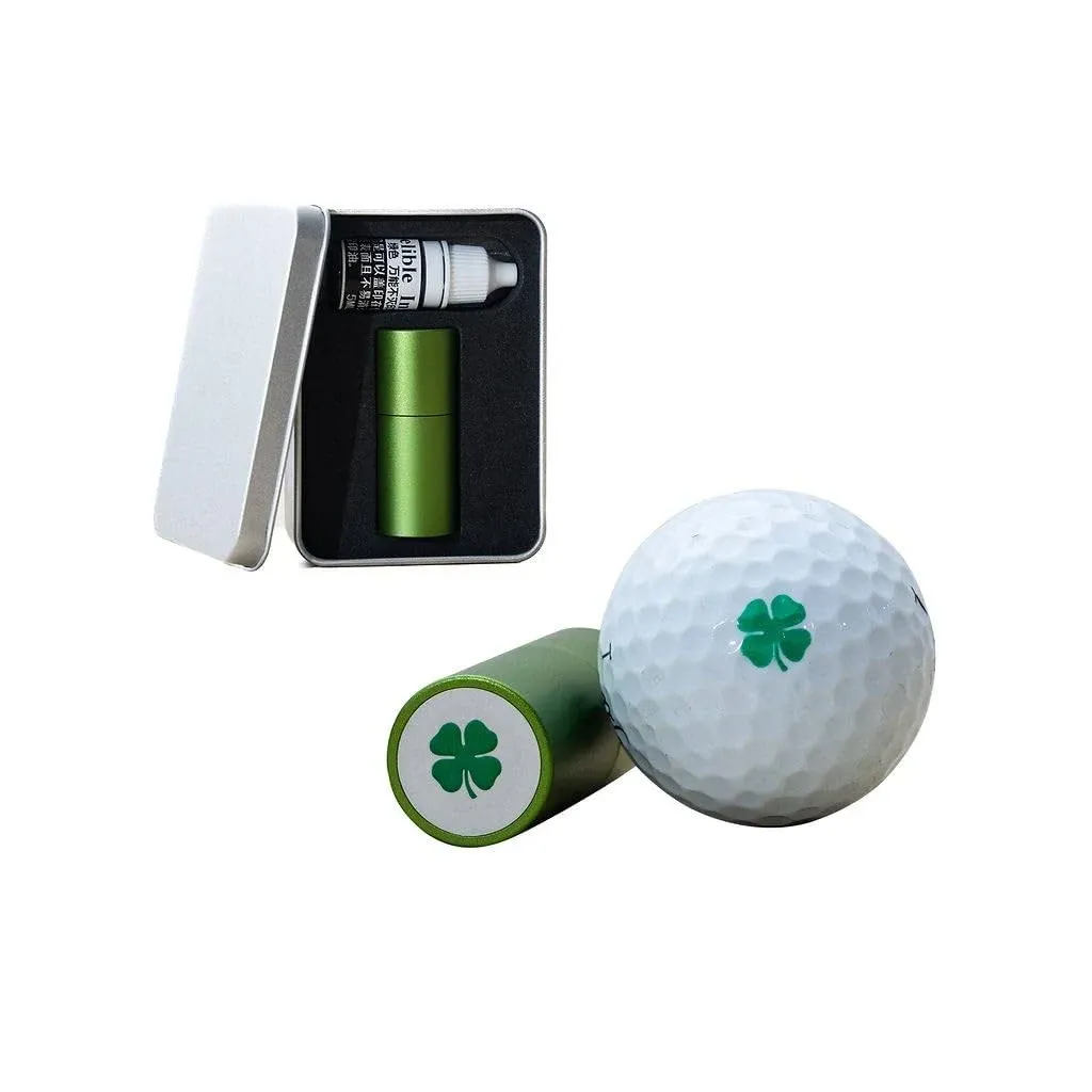 Shea & Brae Golf Ball Stamp | Waterproof Aluminum Golf Ball Stamper with Refillable Permanent Ink | Custom Golf Ball Stamp Marker | Golf Ball Stamps