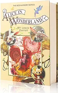 EIOUMAX Real Paper Diversion Book Safe with key Secret Box Collection Box-Alice In Wonderland