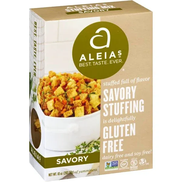 Aleias Stuffing Mix, Gluten Free, Savory - 10 oz