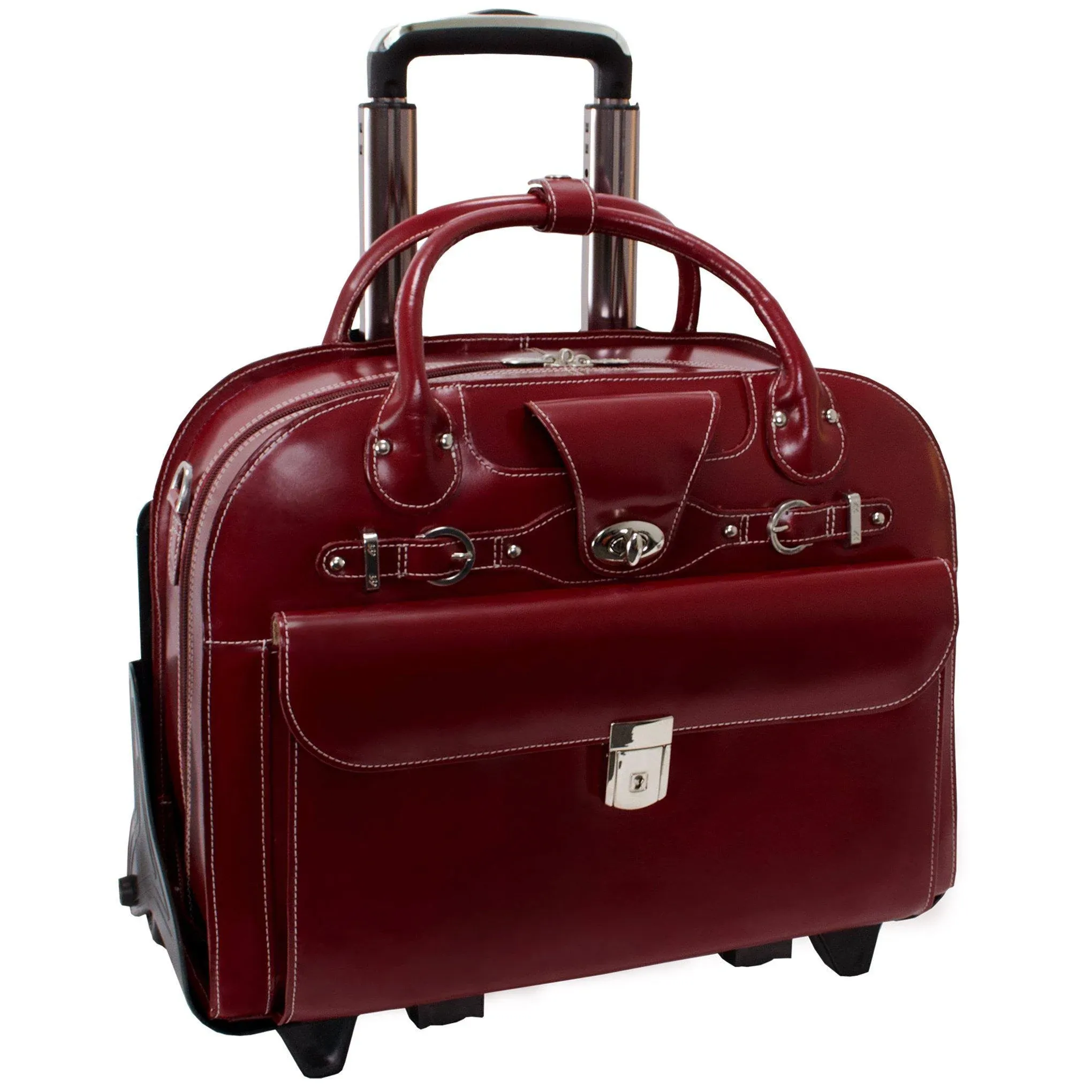 McKlein Roseville Checkpoint-Friendly Detachable Wheeled Laptop Briefcase