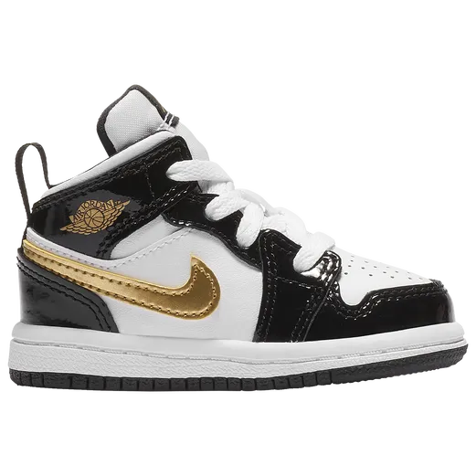 Jordan 1 Mid SE Baby/Toddler Shoes (FB4419-016, Black/White-Infrared 23)