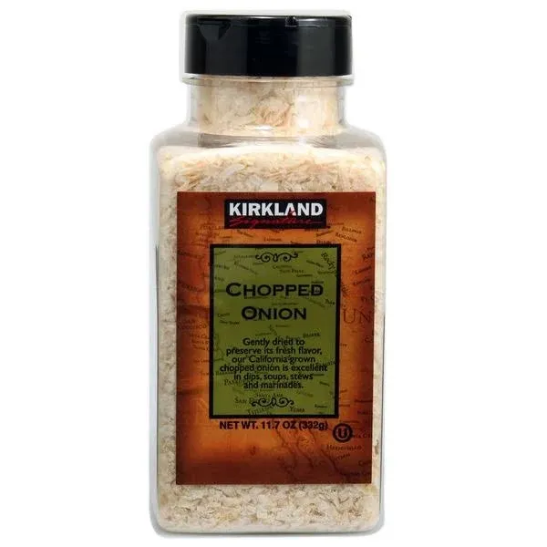 Kirkland Signature California Chopped Onion Dehydrated Spice, 11.7 Ounce