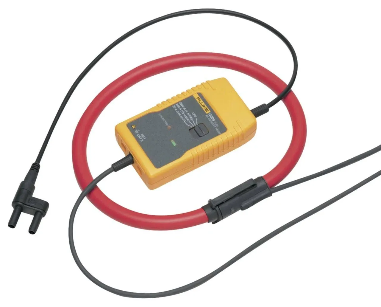 Fluke I2000 FLEX AC Current Flex Clamp/Banana Plugs, 20A-2000A AC Swit