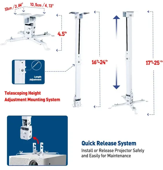 Homcine Projector Ceiling/Wall Mount