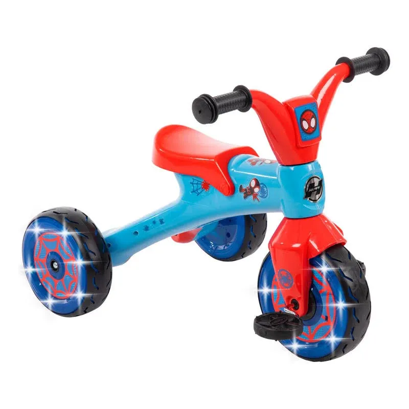 Huffy Marvel and Disney Ride On Toys for Toddlers 1-3 Boys, Tricycle for Toddlers Age 3-5, LED Light-Up Feature and More, 2 or 3 Wheel Scooters Ages 2-10, Spiderman Toy, Black Panther, Disney Cars