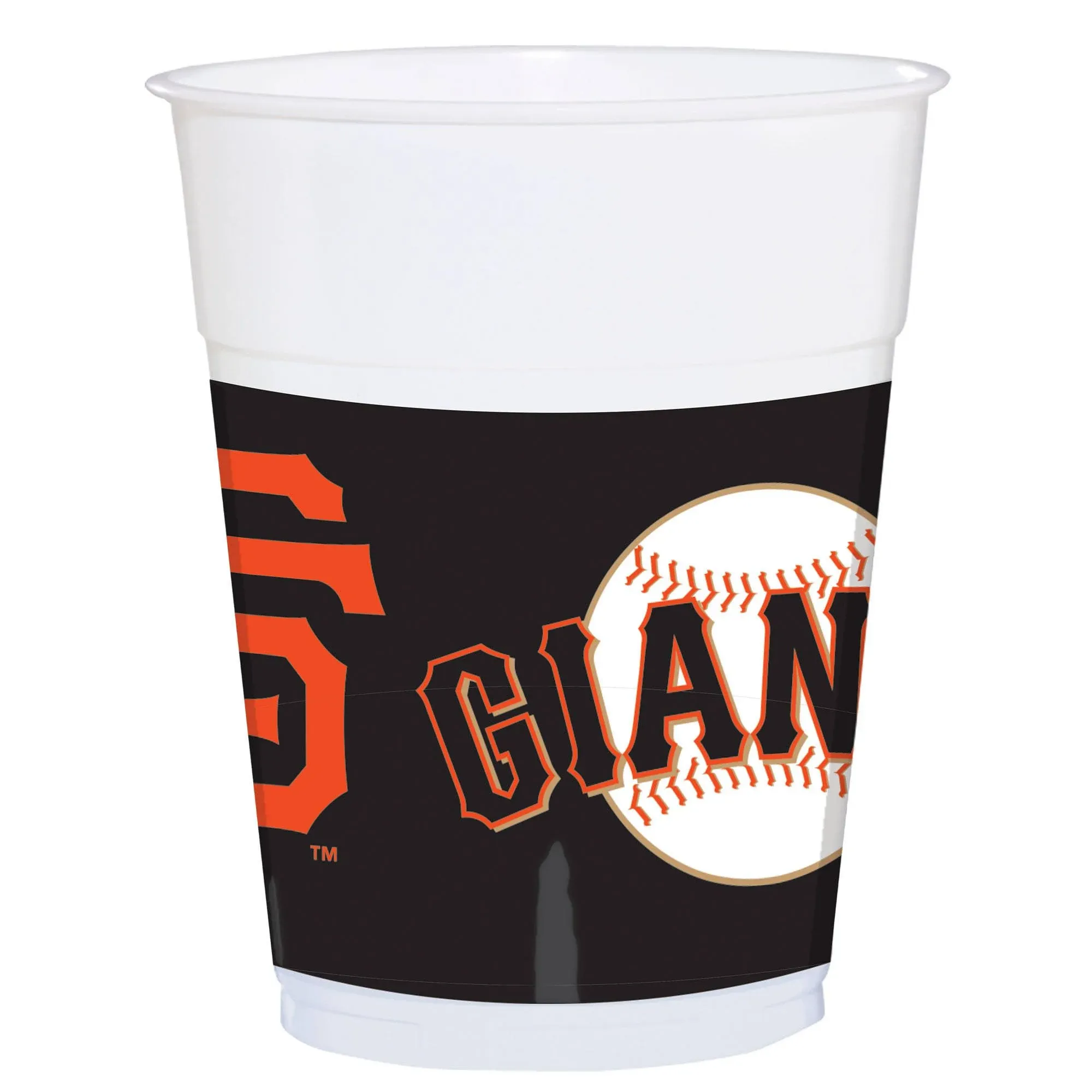 San Francisco Giants MLB Baseball Sports Theme Party 25 ct. 16 oz. Plastic Cups