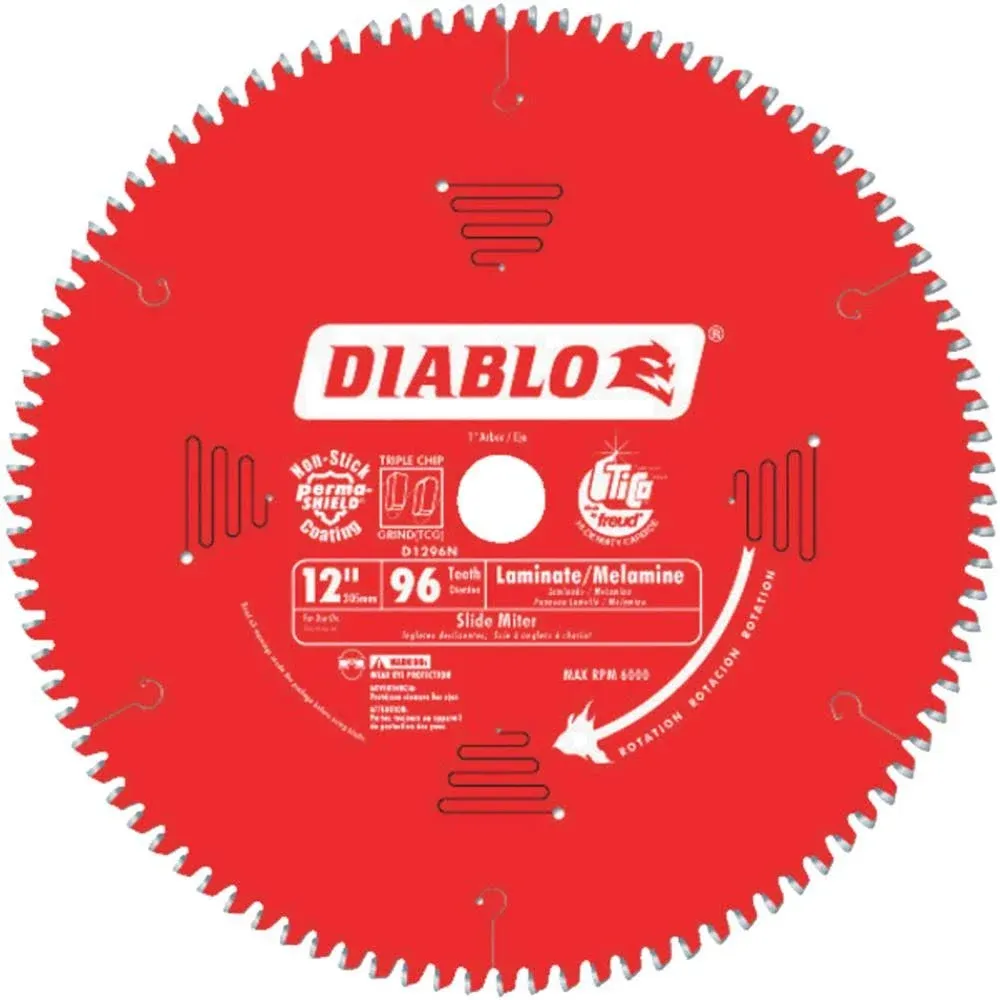 Diablo D1296N 12 in. X 96 Tooth Medium Aluminum Saw Blade