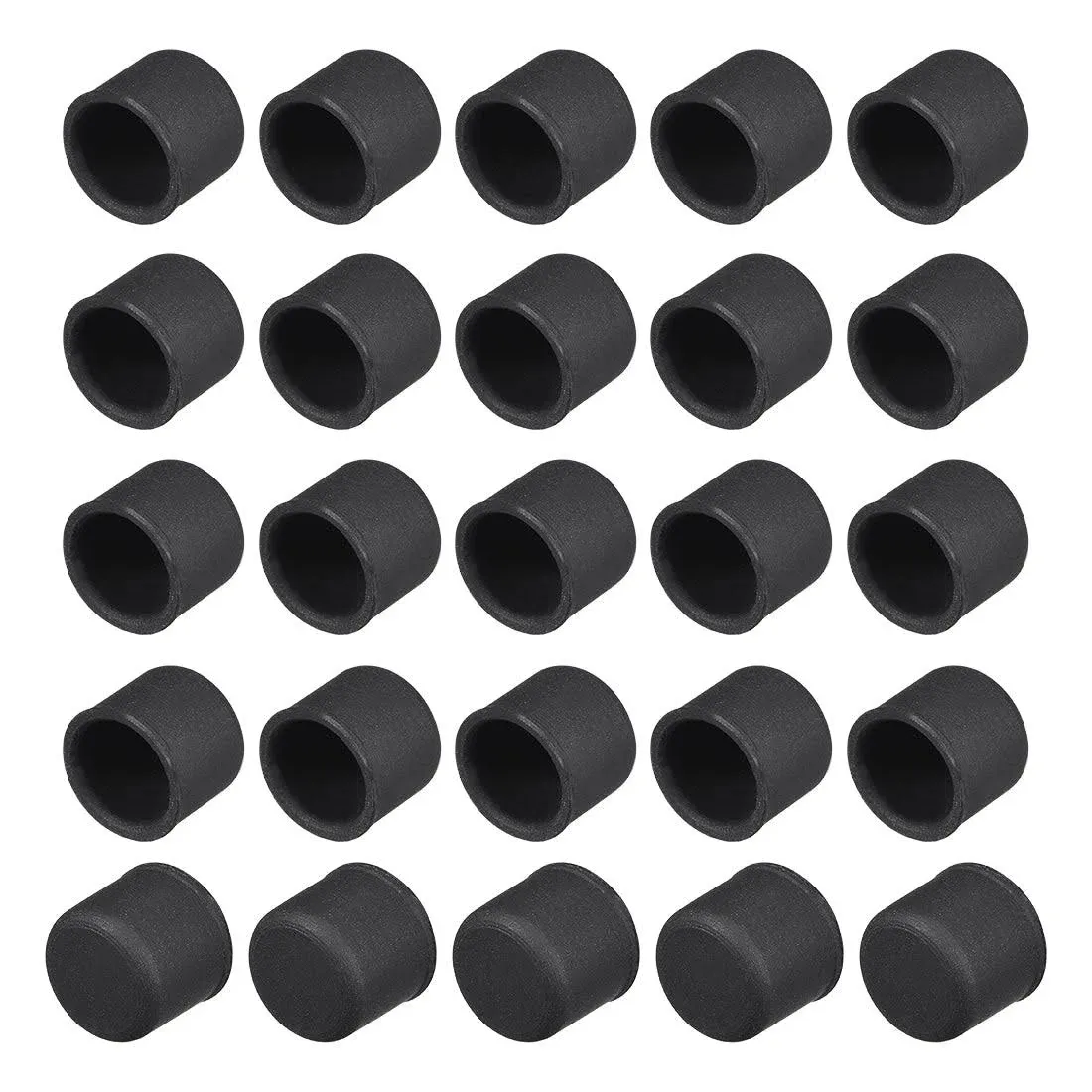 Silicone RCA Port Anti-Dust Stopper Cap Cover Black 20pcs