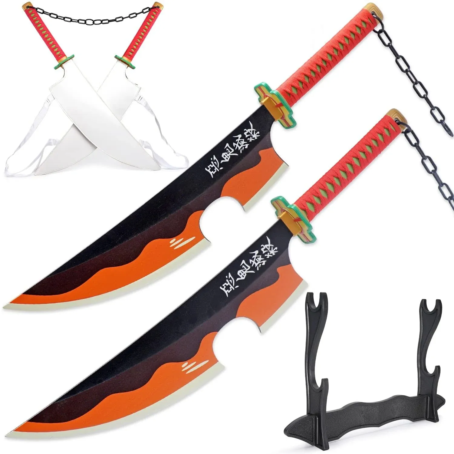 Zisu Bamboo Blade Demon Slayer Sword, About 41 inches, Hashira Pillars & Protagonist Katana, Anime Original Texture