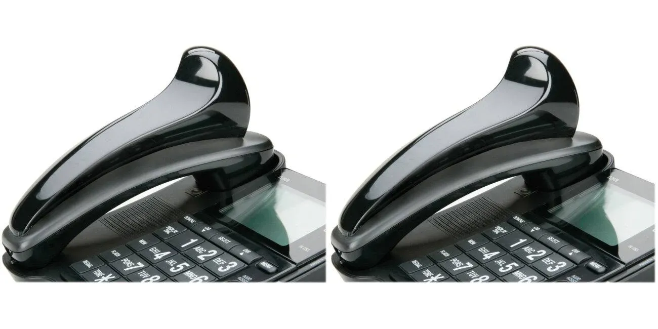 7520015923859, Curved Shape Telephone Shoulder Rest, 2 x 2-1/2 x 7, Black