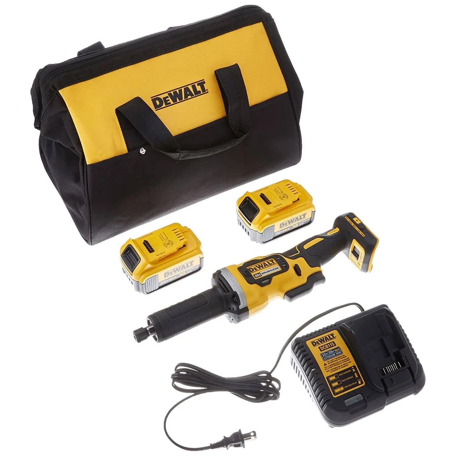 Dewalt 20V MAX* Variable Speed Cordless Die Grinder Kit   