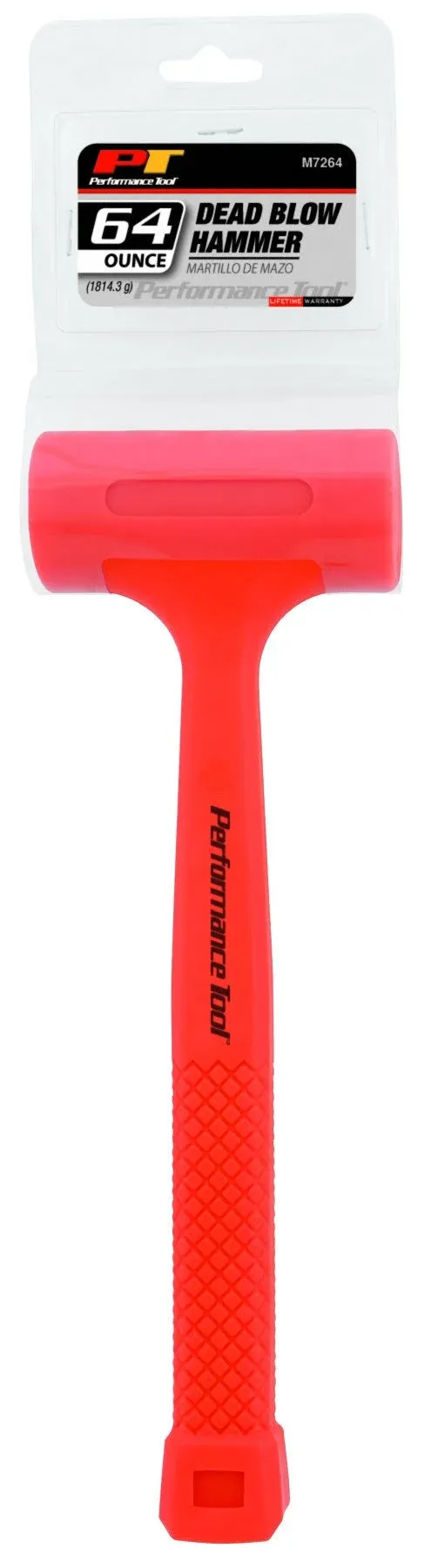 Performance Tool M7264 64-Ounce High-Visual Dead Blow Hammer - 64 oz.