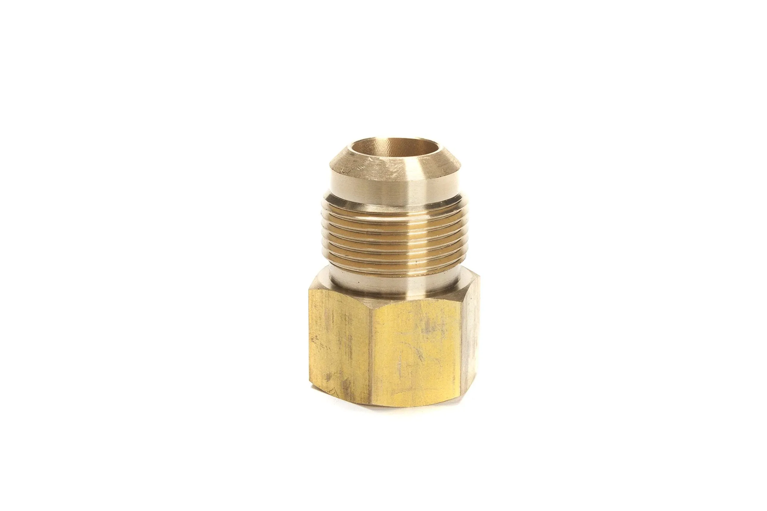 LTWFITTING Brass Flare 3/4 Inch OD x 1/2 Inch Female NPT Connector/Adapter Tube Fitting(Pack of 5)