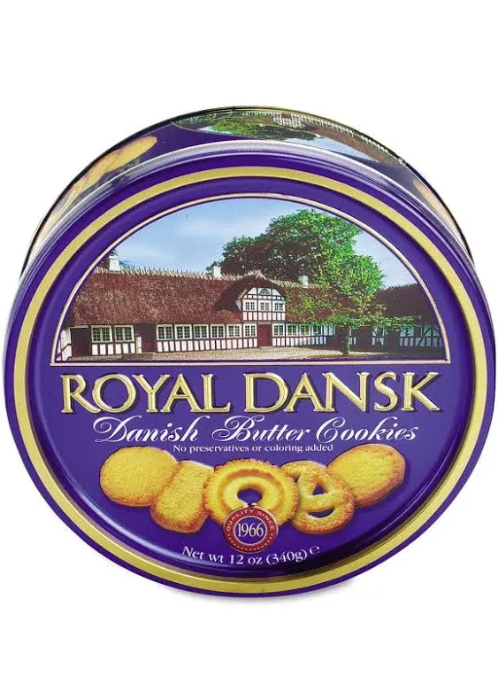 Royal Dansk Danish Cookie Selection, No Preservatives or Coloring Added, 12 Oz. (Pack of 1)