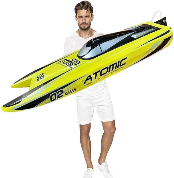 SOWOFA Ready to Run, 27.5" Inches Remote Control Speed Boat S011 Electric RC Boat Top Speed 65KM/H Brushless Motor Excellent Functions for Hobbies Player Adult Boys Age 14+