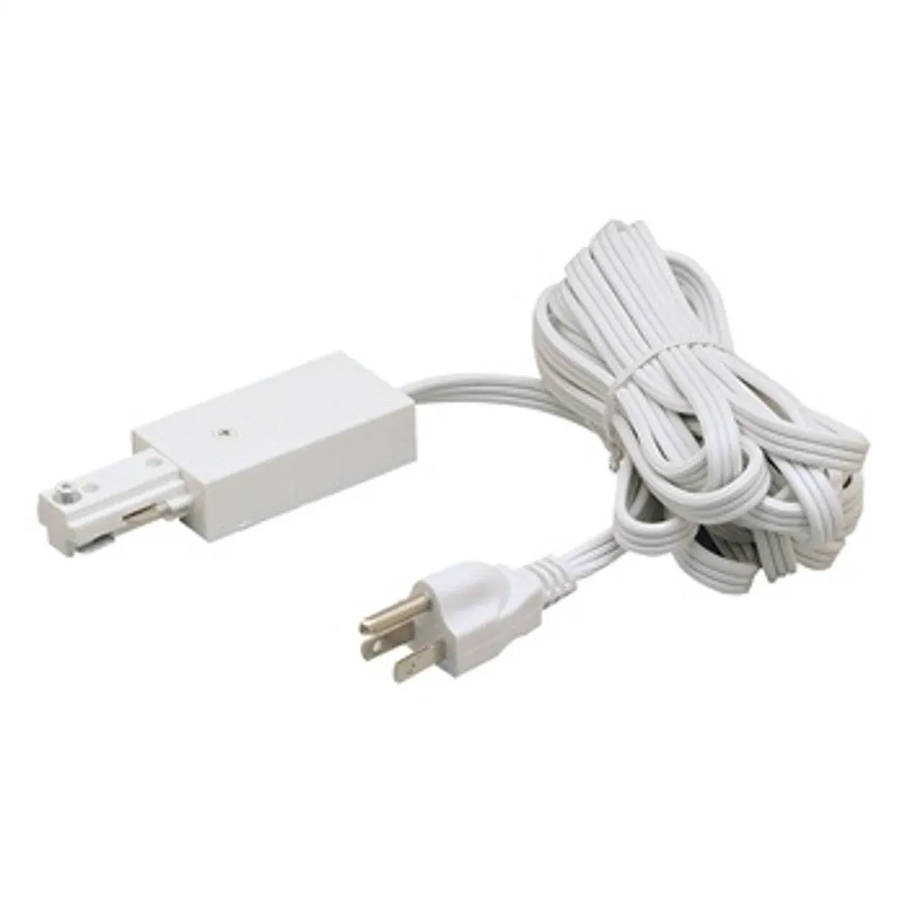 Nora Lighting Cord And Plug Set, 12', 1 Circuit Track in White from the Track Syst & Comp-1 Cir collection - NT-321W