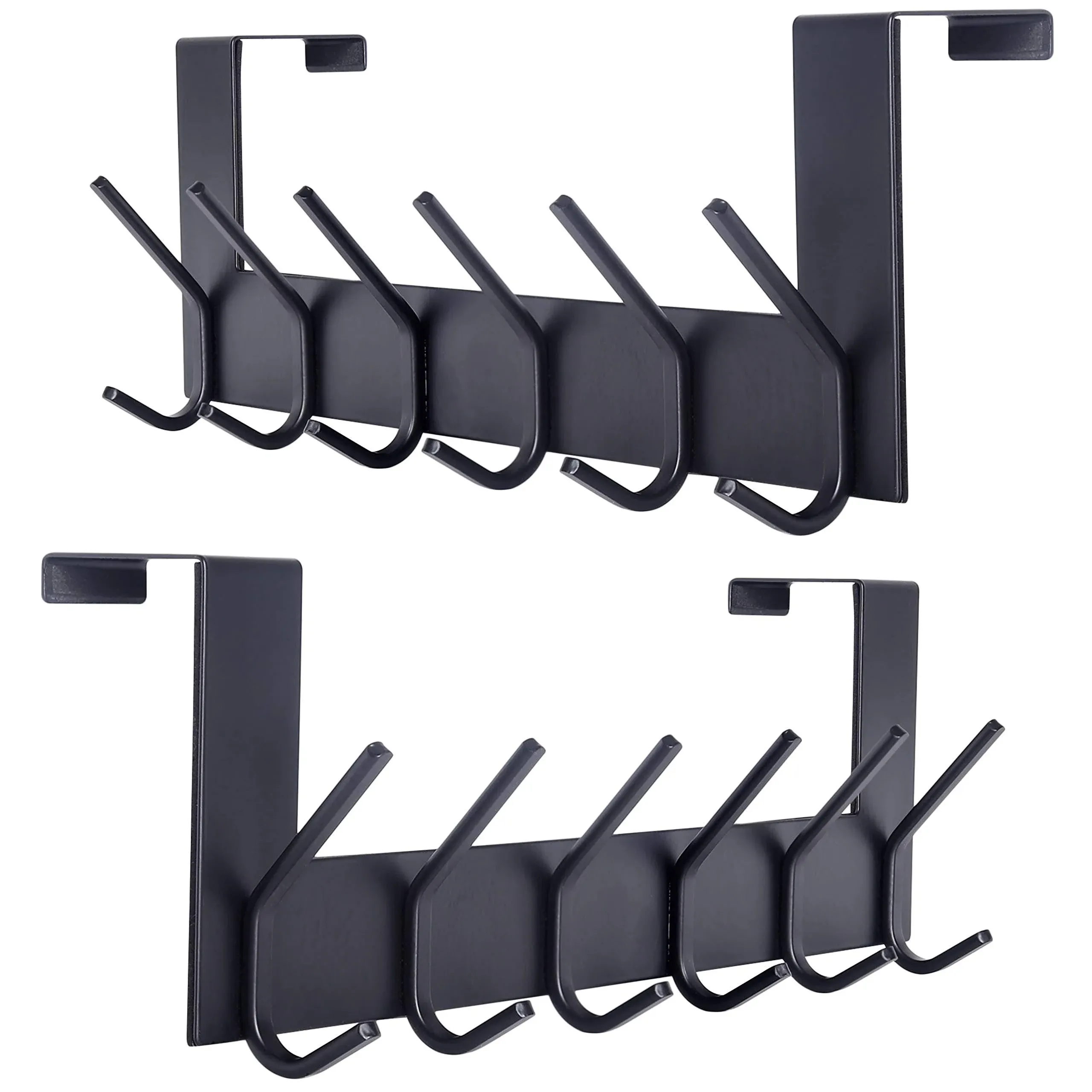 SKOLOO Over The Door Hook Black, Door Coat Rack for Entryway, Over Door Towel ...