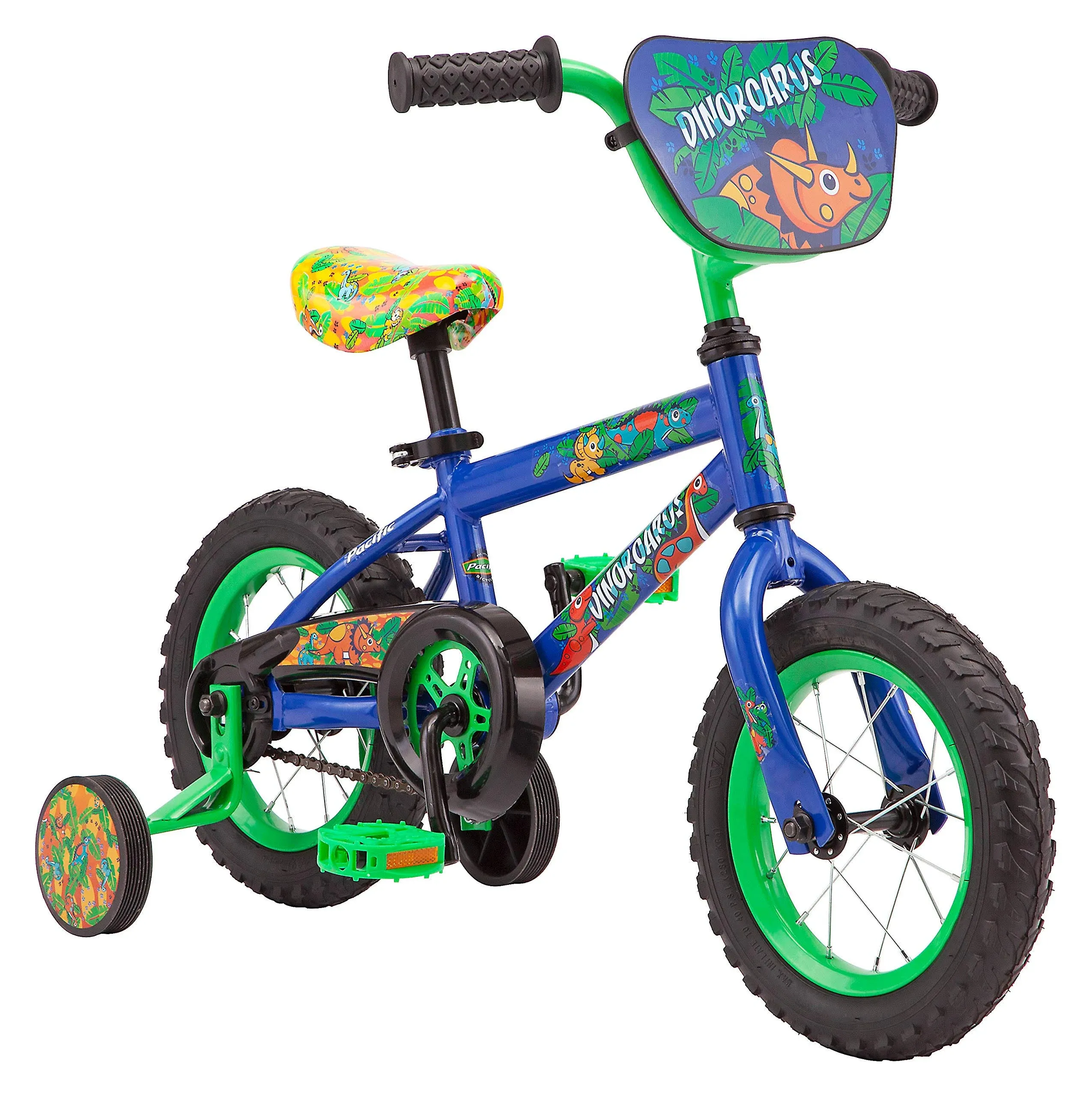 Pacific Character Kids Bike for Boys & Girls Ages 3-7 Year Old, 12 or 16-Inch Wheels Option, Steel Frame, Coaster Brakes, Adjustable & Quick Release Seat, Training Wheels Included, Great for Beginners