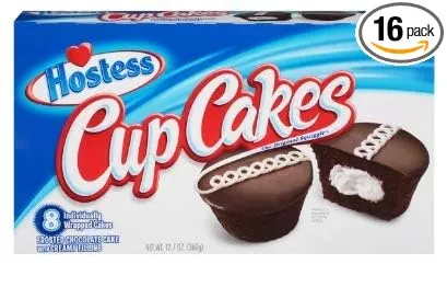 Hostess Chocolate Cupcakes 12.7 oz Box 16 Count