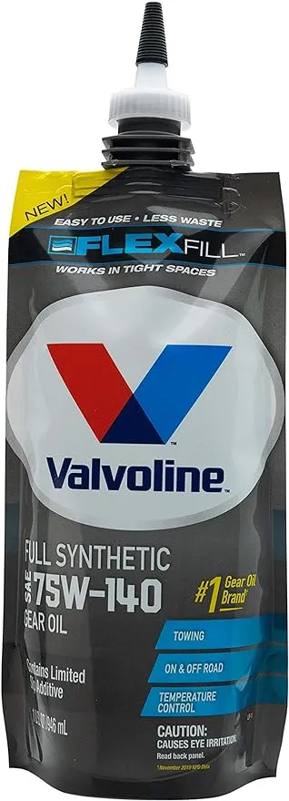 Valvoline Flex Fill SAE 75W-140 Full Synthetic Gear Oil 1 QT Squeeze Pouch