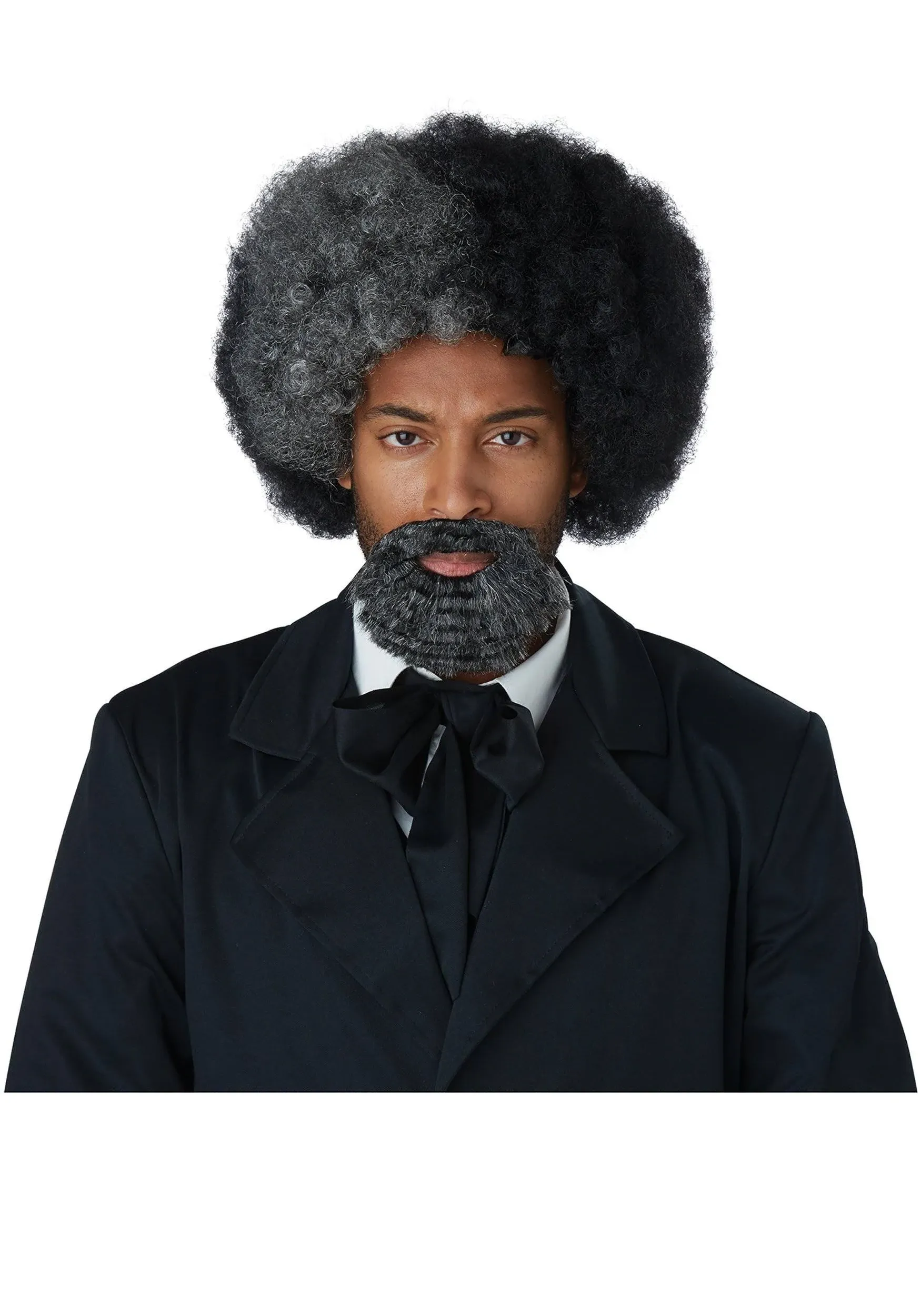 Brand New Frederick Douglass Civil War Adult Costume Wig and Goatee