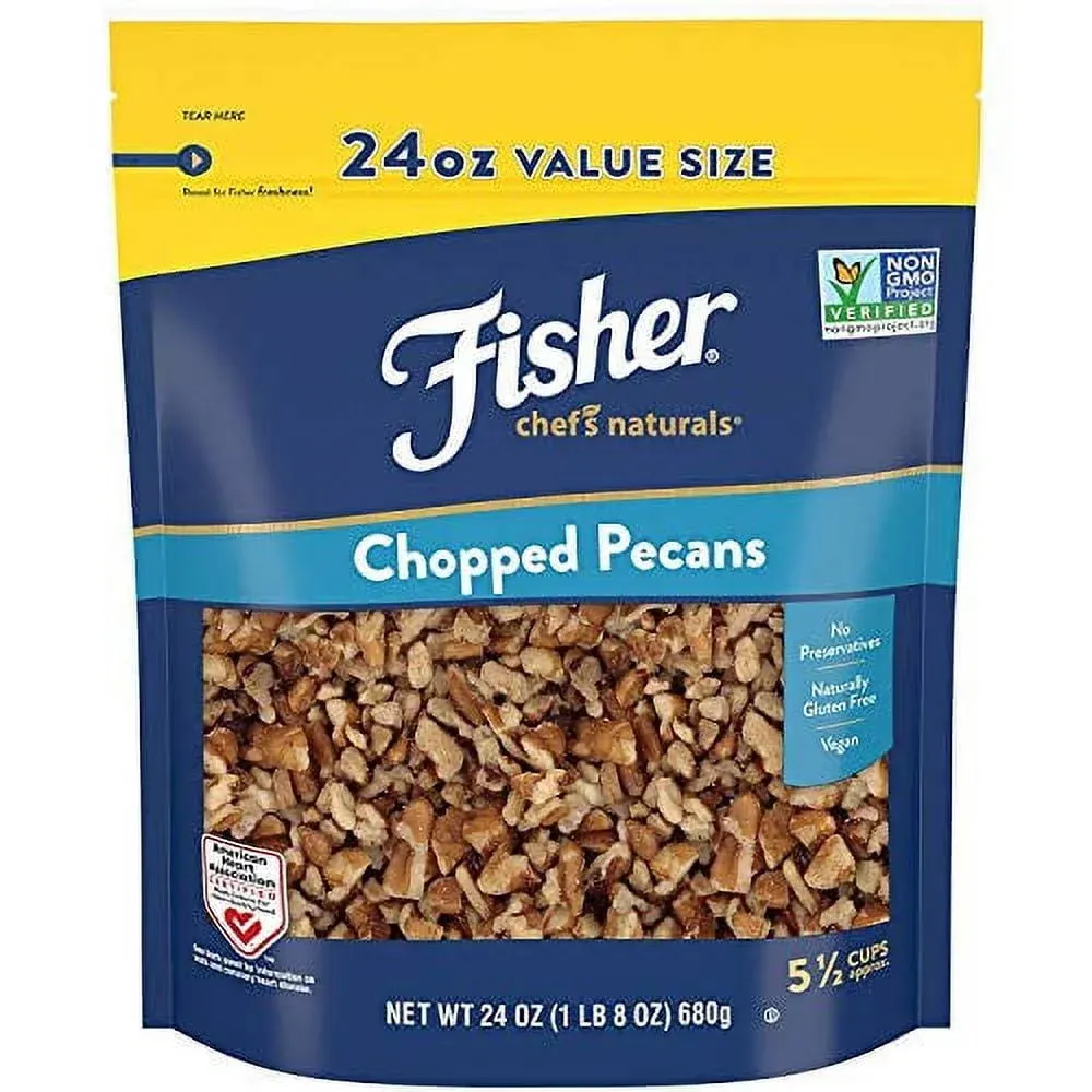 Chef&#039;s Naturals Gluten Free, No Preservatives, Non-GMO Chopped Pecans