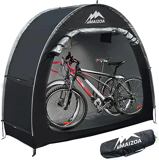 Outdoor Bike Covers Storage Shed Tent,210D Oxford Thick Waterproof Fabric,Outdoor Aluminum Alloy Bracket Bicycle Storage shed, Neat Tent Bicycle Cover