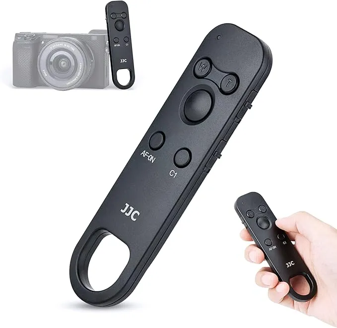 JJC Wireless Bluetooth Remote Control Replaces Sony RMT-P1BT for Sony A7R5 A7M4 ZV-E1 ZV-1F ZV-1 II ZV1 ZV-E10 FX30 A1 A7C II A7CII A6700 A6600 A6400 A6100 A7R IV III A7 IV III A9 II RX100 VII RX0 II