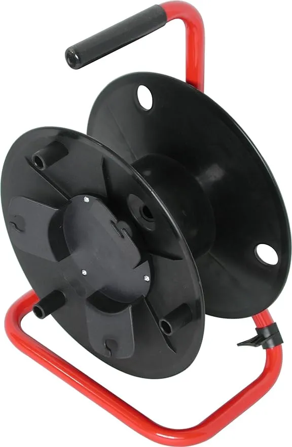 Audio2000'S ADC2716B Cable Reel, Capacity: 330' of 6mm cable, Black