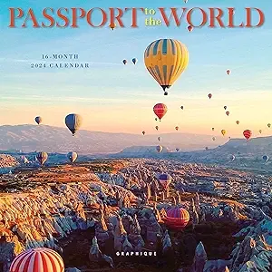 Graphique Passport to the World 2024 7 x 7 Mini Calendar