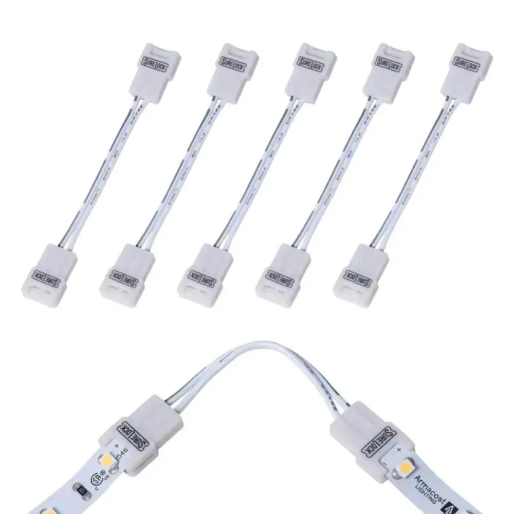 Armacost Lighting SureLock 2 Pin LED Strip Light Corner Connector Light Accessory