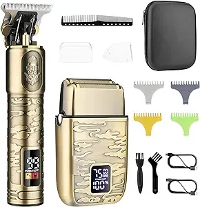 Pritech Electric Razor for Men, Hair Clippers, Electric Foil Shaver Foil, Lithium ...